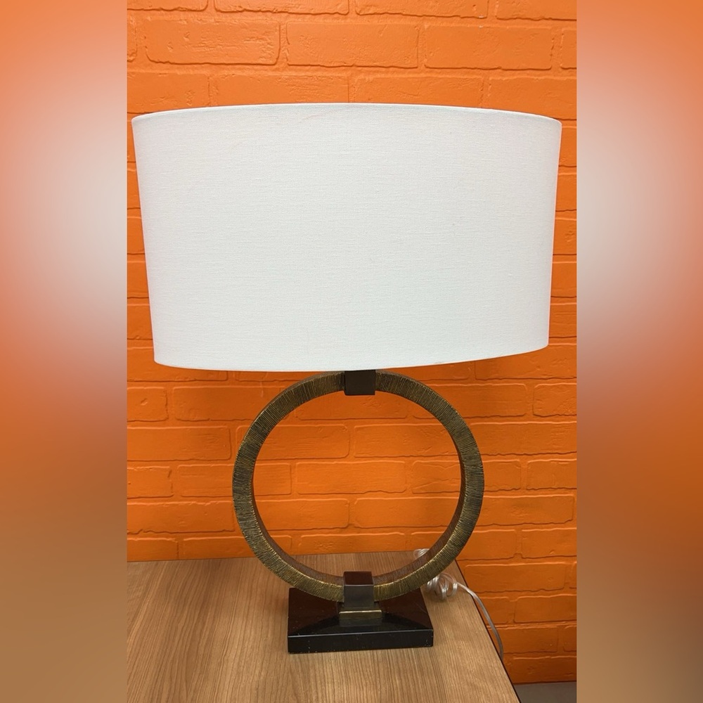 RELIC MODERN TRIBAL INSPIRED ACCENT TABLE LAMP MARBLE BASE UTTERMOST 28371